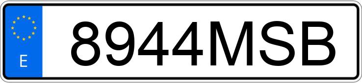 Numer rejestracyjny 8944MSB posiada CITROEN C3