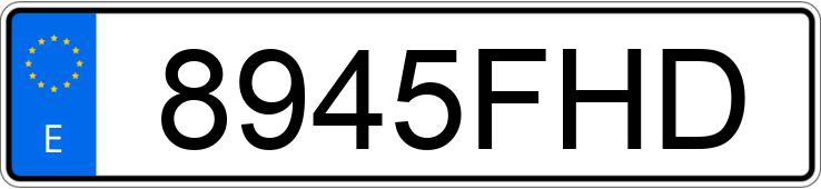 Numer rejestracyjny 8945FHD posiada AUDI TT