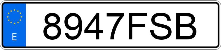 Numer rejestracyjny 8947FSB posiada BMW SERIE 3
