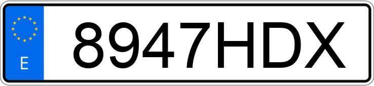Numer rejestracyjny 8947HDX posiada CITROEN C3