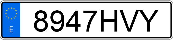 Numer rejestracyjny 8947HVY posiada MINI MINI