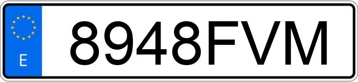 Numer rejestracyjny 8948FVM posiada BMW X5