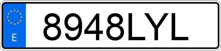 Numer rejestracyjny 8948LYL posiada FORD CUSTOM