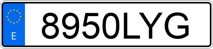 Numer rejestracyjny 8950LYG posiada IVECO DAILY