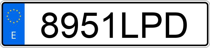 Numer rejestracyjny 8951LPD posiada LEXUS UX 250 H