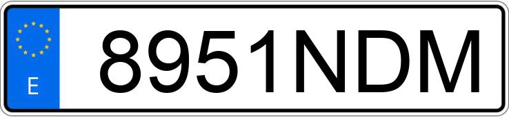 Numer rejestracyjny 8951NDM posiada AUDI A8