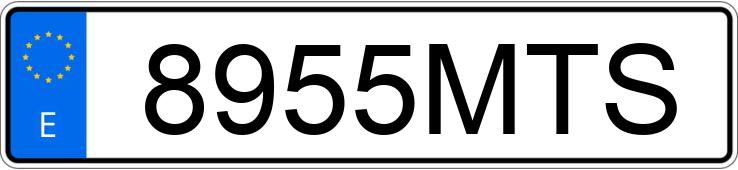 Numer rejestracyjny 8955MTS posiada AUDI A3 SPORTBACK