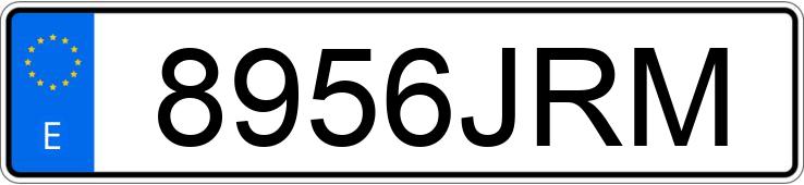 Numer rejestracyjny 8956JRM posiada TOYOTA YARIS