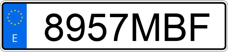 Numer rejestracyjny 8957MBF posiada HYUNDAI TUCSON