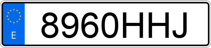 Numer rejestracyjny 8960HHJ posiada BMW SERIE 1