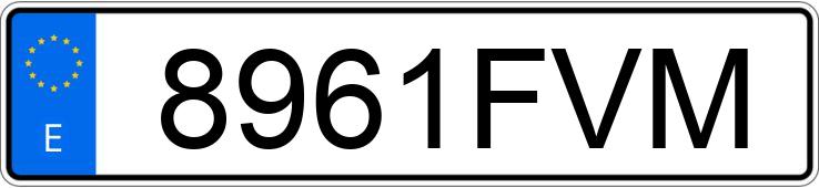 Registreringsnumret 8961FVM har MERCEDES C (203)