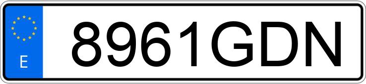 Numer rejestracyjny 8961GDN posiada SUZUKI GSR 600 ABS