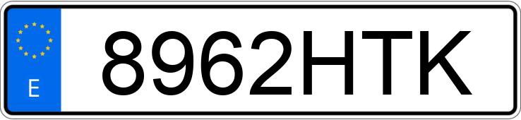 Numer rejestracyjny 8962HTK posiada MERCEDES E (212-207)