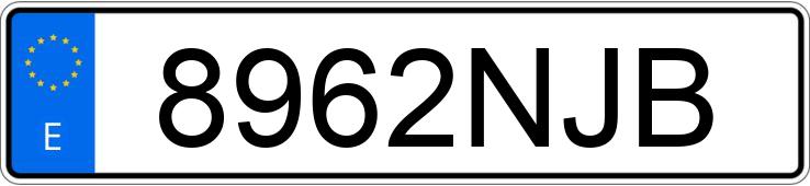 Numer rejestracyjny 8962NJB posiada SEAT IBIZA