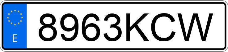 Numer rejestracyjny 8963KCW posiada MERCEDES A (176)