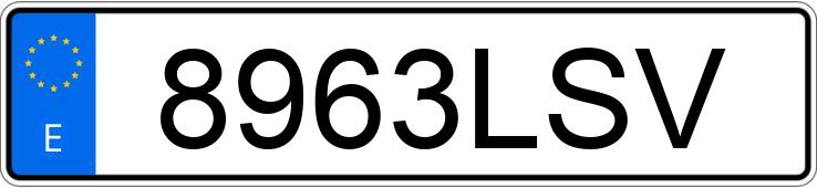 Numer rejestracyjny 8963LSV posiada BMW X2