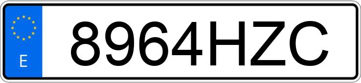 Registreringsnummeret 8964HZC har BMW SERIE 5