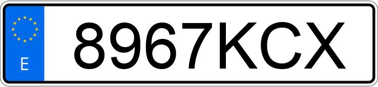 Numer rejestracyjny 8967KCX posiada CITROEN C4