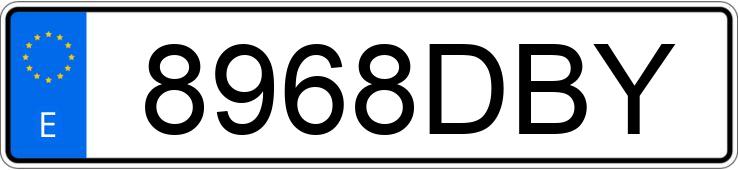 Numer rejestracyjny 8968DBY posiada BMW SERIE 5