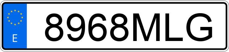 Numer rejestracyjny 8968MLG posiada PEUGEOT RIFTER