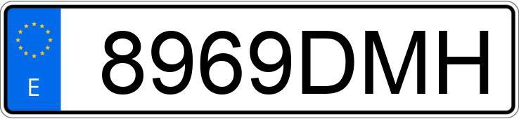 Numer rejestracyjny 8969DMH posiada AUDI A4