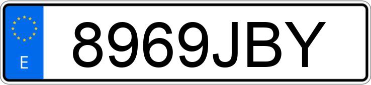 Numer rejestracyjny 8969JBY posiada FIAT DUCATO