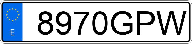 Numer rejestracyjny 8970GPW posiada AUDI A4