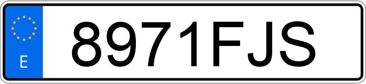 Numer rejestracyjny 8971FJS posiada BMW SERIE 5