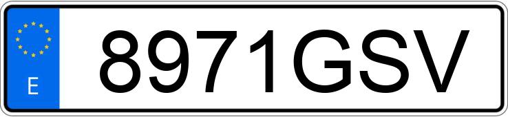 Numer rejestracyjny 8971GSV posiada BMW SERIE 1