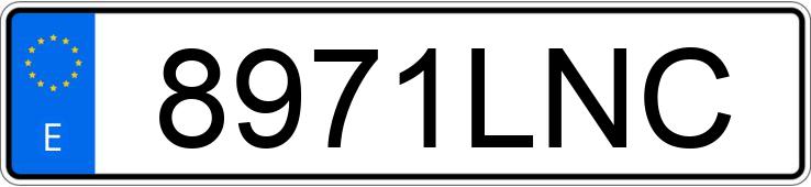 Numer rejestracyjny 8971LNC posiada BMW SERIE 5