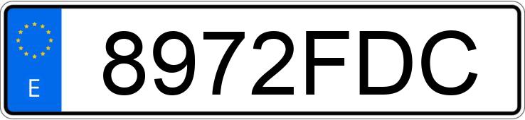 Numer rejestracyjny 8972FDC posiada MERCEDES E (211)
