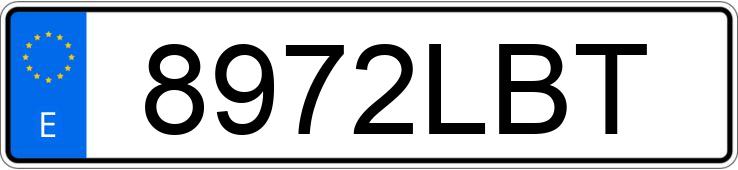 Numer rejestracyjny 8972LBT posiada PEUGEOT 2008 Numer rejestracyjny 8972LBT posiada PEUGEOT 2008