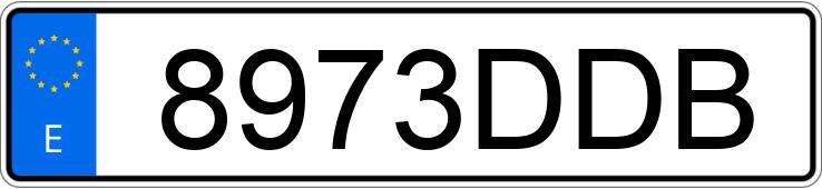 Numer rejestracyjny 8973DDB posiada BMW SERIE 5