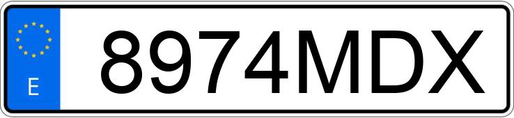 Numer rejestracyjny 8974MDX posiada MERCEDES CLA (118)
