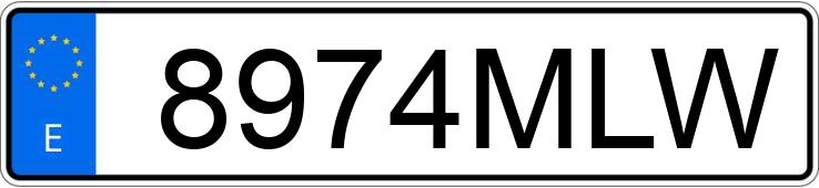 Numer rejestracyjny 8974MLW posiada KIA CEED