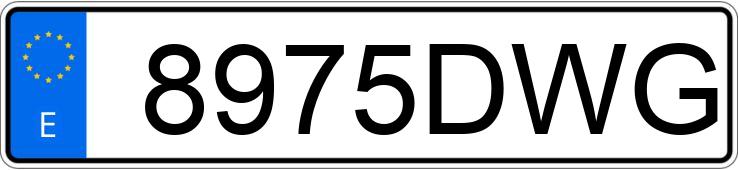Numer rejestracyjny 8975DWG posiada BMW SERIE 3