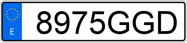 Numer rejestracyjny 8975GGD posiada VOLKSWAGEN PASSAT