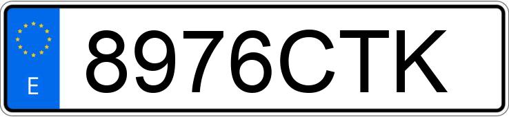 El número de registro 8976CTK tiene OPEL VIVARO