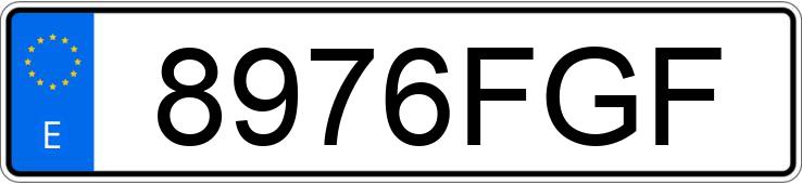 Numer rejestracyjny 8976FGF posiada VOLKSWAGEN TOURAN