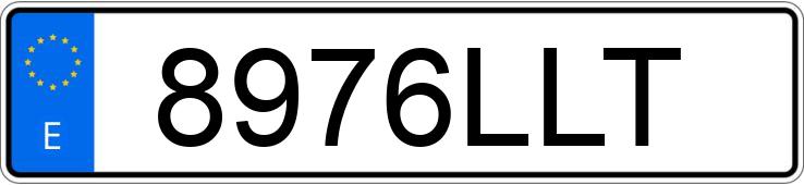 Numer rejestracyjny 8976LLT posiada DODGE CHARGER