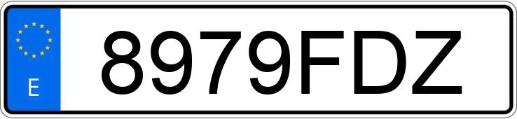 Numer rejestracyjny 8979FDZ posiada MERCEDES C (203)