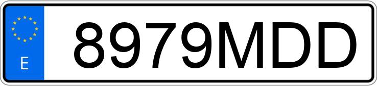 Numer rejestracyjny 8979MDD posiada BMW R 1250