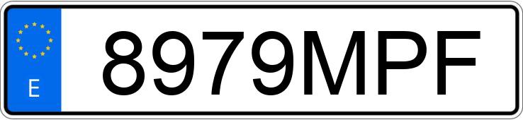 Numer rejestracyjny 8979MPF posiada SKODA SCALA