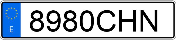 Numer rejestracyjny 8980CHN posiada RENAULT MEGANE