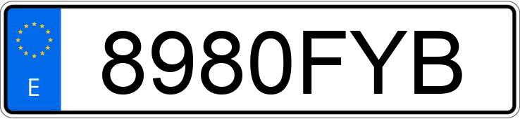 Numer rejestracyjny 8980FYB posiada BMW SERIE 1