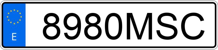 Numer rejestracyjny 8980MSC posiada MERCEDES CLA (118)