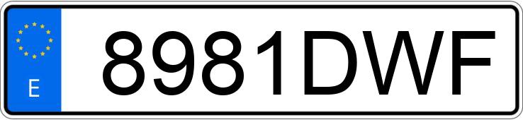 Numer rejestracyjny 8981DWF posiada FORD RANGER