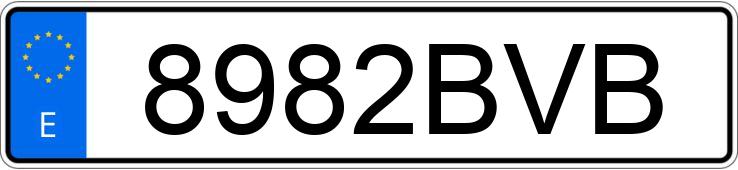 Numer rejestracyjny 8982BVB posiada MERCEDES C 280 (202)