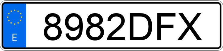 Numer rejestracyjny 8982DFX posiada CHEVROLET-GM MATIZ