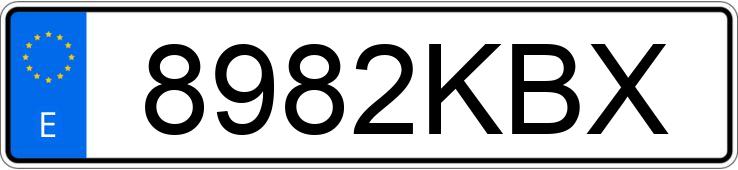 Il numero di registrazione 8982KBX ha VOLKSWAGEN POLO